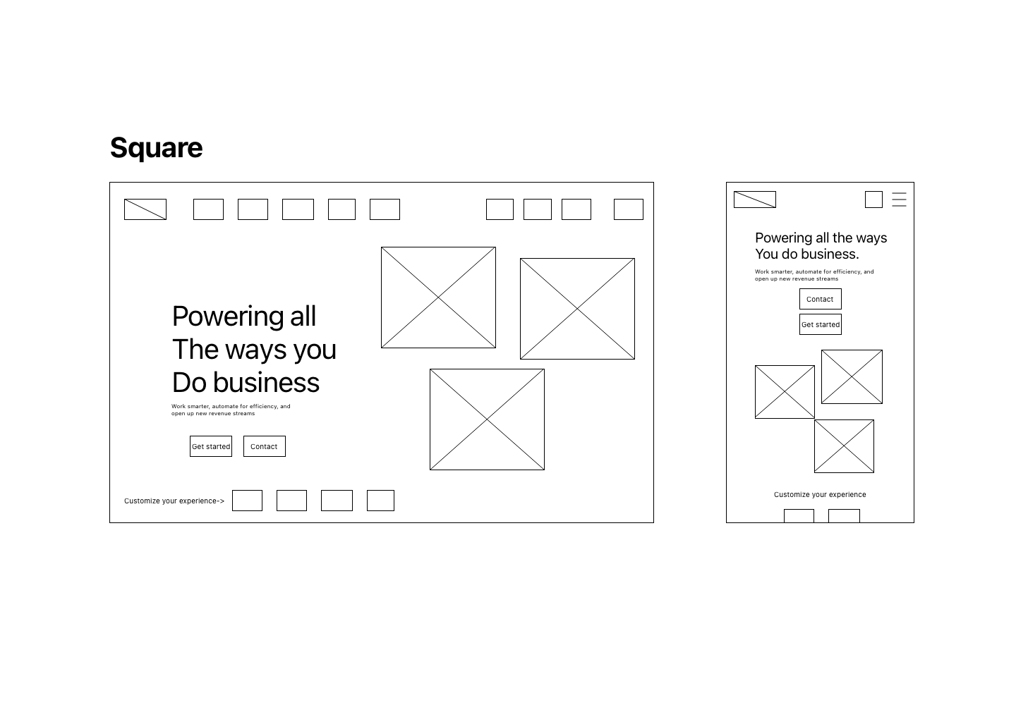 Square wireframe